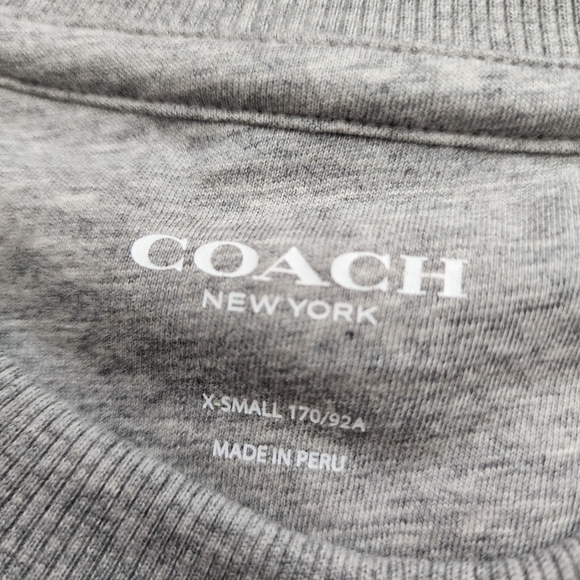 Mens Coach Mix Media Sweatshirt Size XS - Picture 5 of 11
